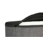 Pufa welurowa, Bertoni, nadruk Brzoza – okrągła pufa dekoracyjna, do salonu, walec 40cm, elegancka, zamek błyskawiczny - 8