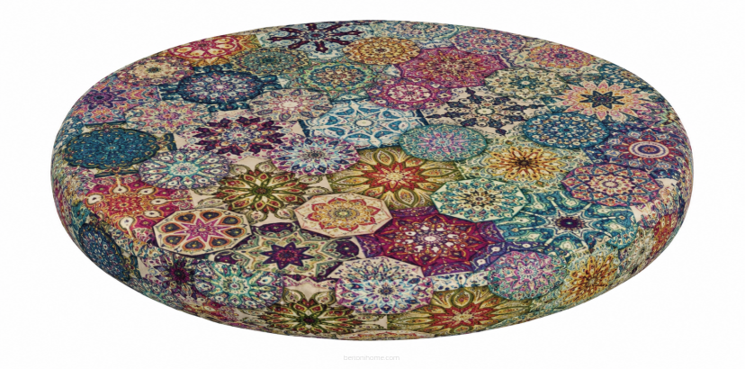 Poduszka na krzesło E-Ring Valencia 37 cm – wygodna, okrągła, 3 cm, zdejmowany pokrowiec