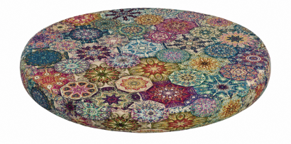 Poduszka na krzesło E-Ring Valencia 37 cm – wygodna, okrągła, 3 cm, zdejmowany pokrowiec