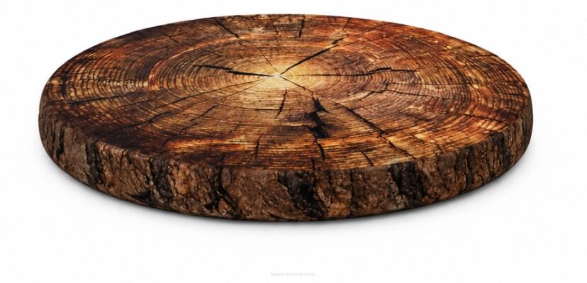 Poduszka na krzesło E-Ring Akacja 37 cm – wygodna, okrągła, 3 cm, zdejmowany pokrowiec