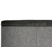 Pufa welurowa, Bertoni, nadruk Van Gogh Sad – okrągła pufa dekoracyjna, do salonu, walec 40cm, elegancka, zamek błyskawiczny - 9