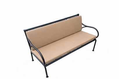 Poduszka ogrodowa wodoodporna na ławkę huśtawkę BERTONI Cappuccino 120x40+40, zdejmowany pokrowiec