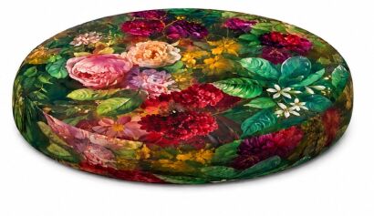 Poduszka na krzesło E-Ring Bukiet 37 cm – wygodna, okrągła, 3 cm, zdejmowany pokrowiec