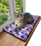 Poduszka dla kota na parapet 70x30 cm, Meow – wodoodporna, wygodna i stabilna z 2 samoprzylepnymi paskami - 7