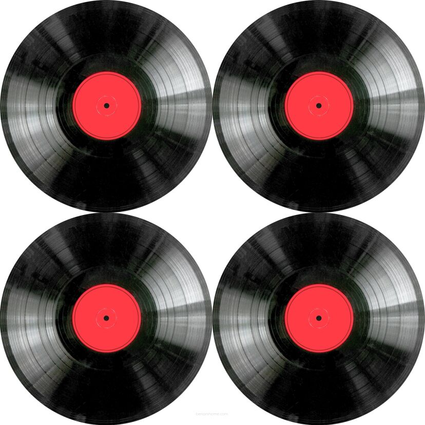 Zestaw podkładek na stół okrągłych 4D - VINYL