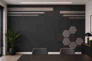 ARCO FeltWall Pas Filcowy Samoprzylepny 37 × 500 cm Dekoracyjno-Akustyczny, Czarny - 10