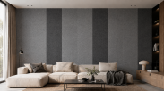 ARCO FeltWall Pas Filcowy Samoprzylepny 50 × 500 cm Dekoracyjno-Akustyczny, Czarny - 21