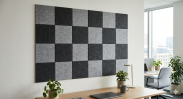 Filcowy Panel Ścienny Samoprzylepny KWADRAT Antracyt, 37x37 cm 4 mm – Panel Dekoracyjny, Akustyczny, Izolacyjny i Antykondensacyjny - 2