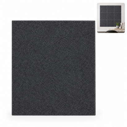 Filcowy Panel Ścienny Samoprzylepny KWADRAT Antracyt, 37x37 cm 4 mm – Panel Dekoracyjny, Akustyczny, Izolacyjny i Antykondensacyjny