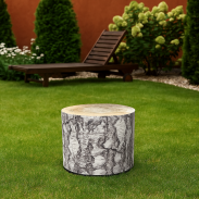 Pufa Codura Wodoodporna do Domu i Ogrodu – wzór Breza, Elegancka, Wygodna, Stabilna, Zamek Błyskawiczny, 40 cm, Bertoni - 10